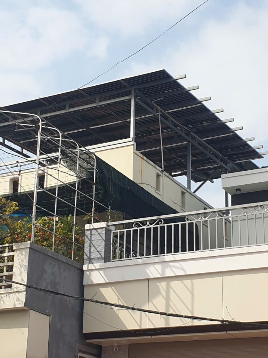 lắp điện mặt trời mái nhà tại hải phòng